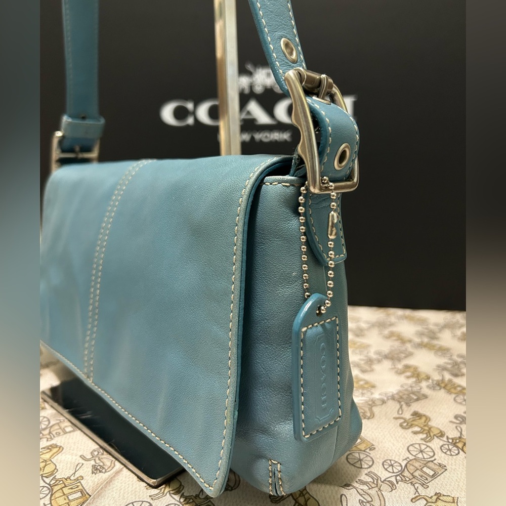 COACH Y2K ‘05 Hampton Demi Messenger Flap Convertible Strap X Body/Shoulder Bag - Picture 5 of 13